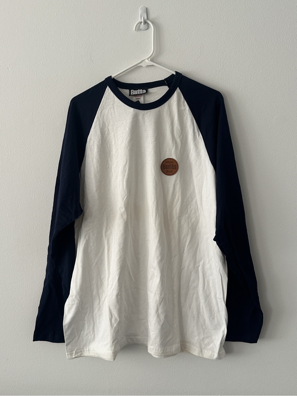Butta NWT Damaged Long Sleeve Baseball T-Shirt Size XXL